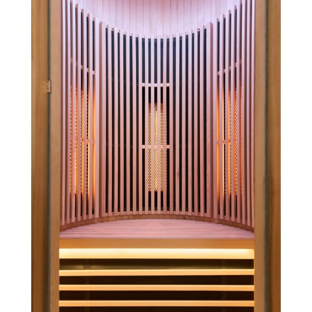 Sauna Moon Infrar&oslash;d Rund 1 plads tr&aelig;farve Holls